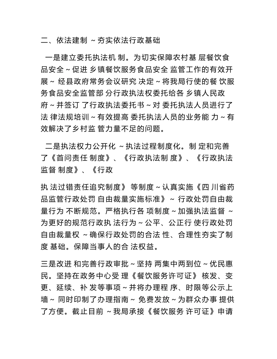 食品药品执法工作总结_第3页