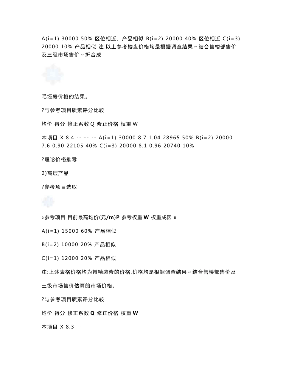 房地产项目财务分析报告_第3页