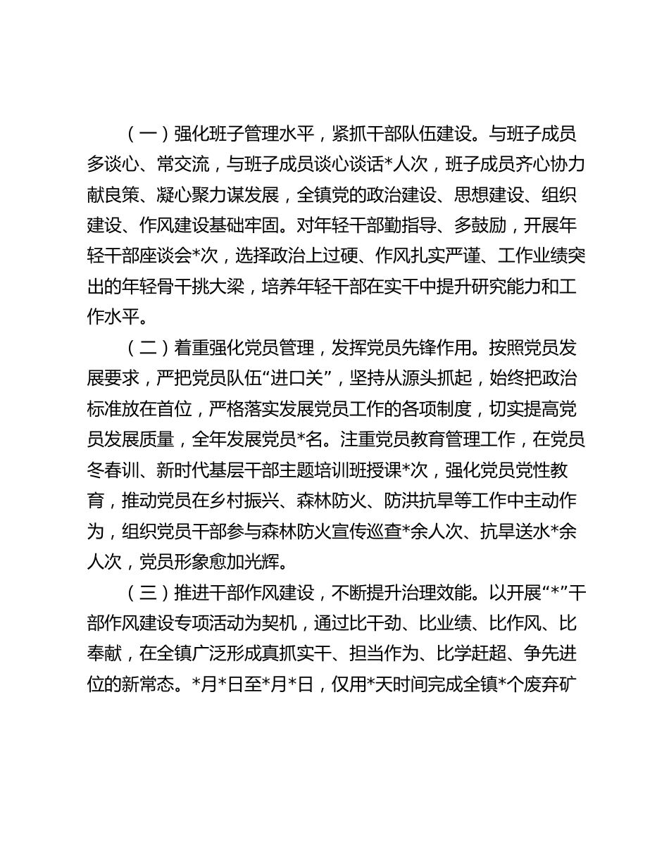 2篇乡镇党委书记2023-2024年度述职述廉述德报告材料_第2页