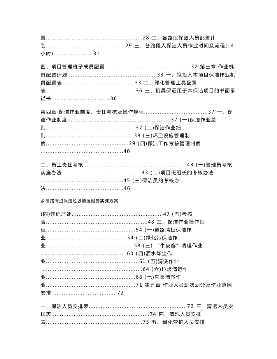 乡镇路清扫保洁垃圾清运服务实施方案_第2页