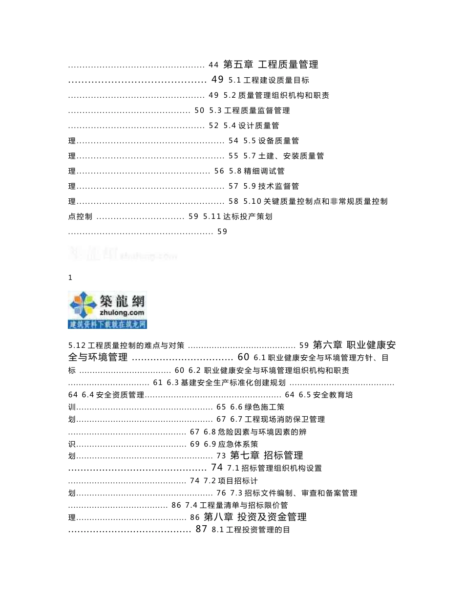 新疆火电厂工程项目管理总策划书（140页附表格）_第2页