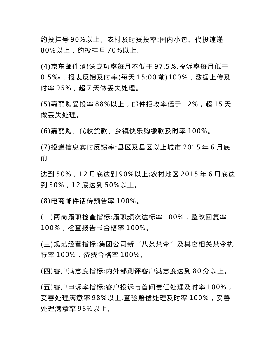 邮政通信服务质量管理考核制度_第2页