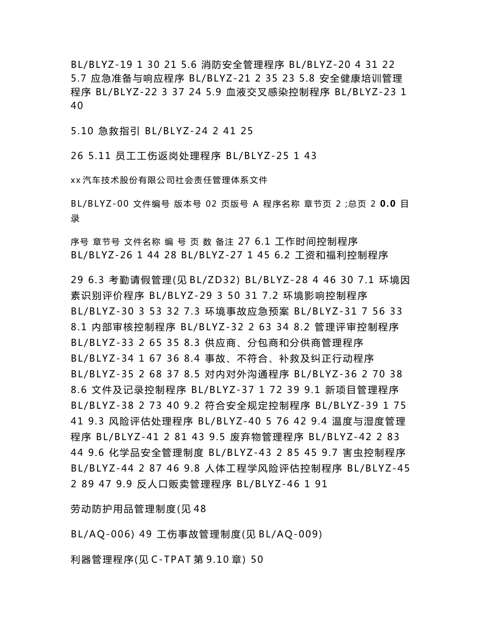 最新版SA8000：2018社会责任管理体系手册：全套程序文件(共92页)_第2页