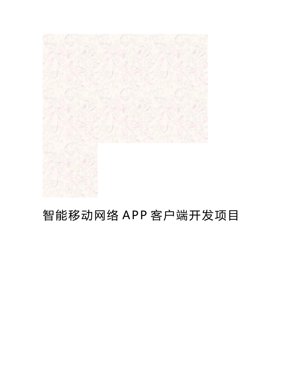 智能移动网络APP客户端开发项目商业实施计划书_第3页