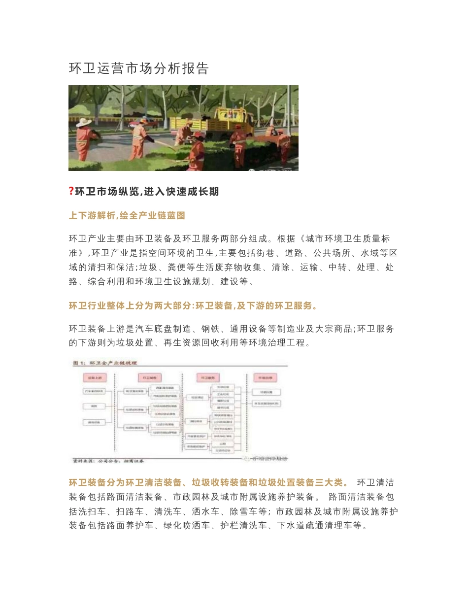 环卫运营市场分析报告_第1页
