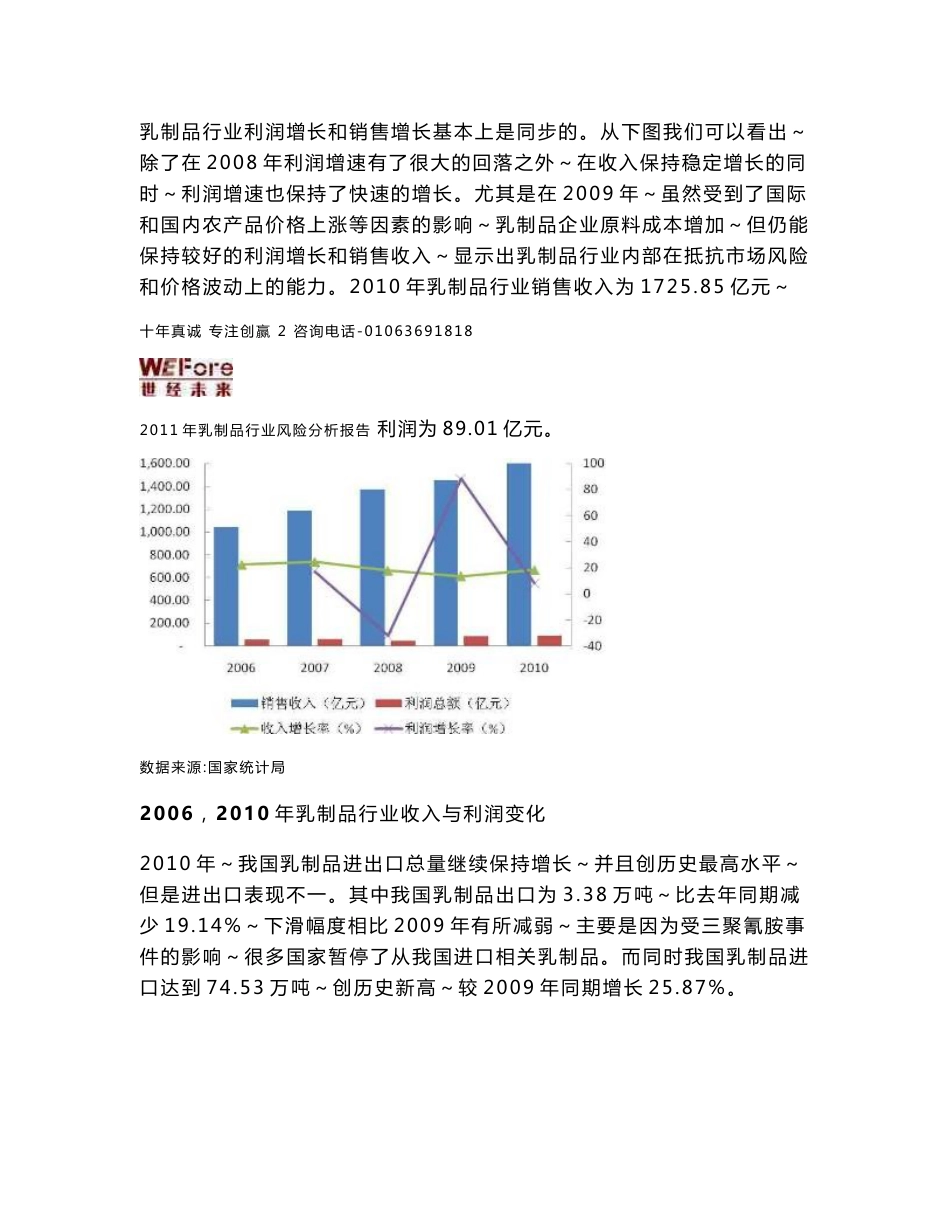 2011年乳制品行业分析报告_第3页