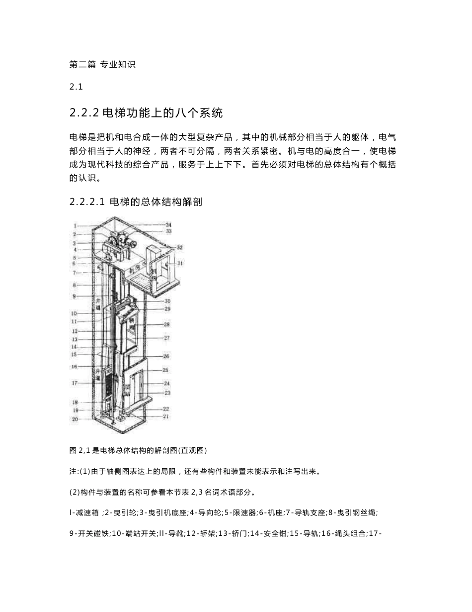 电梯安全管理专业知识资料_第1页
