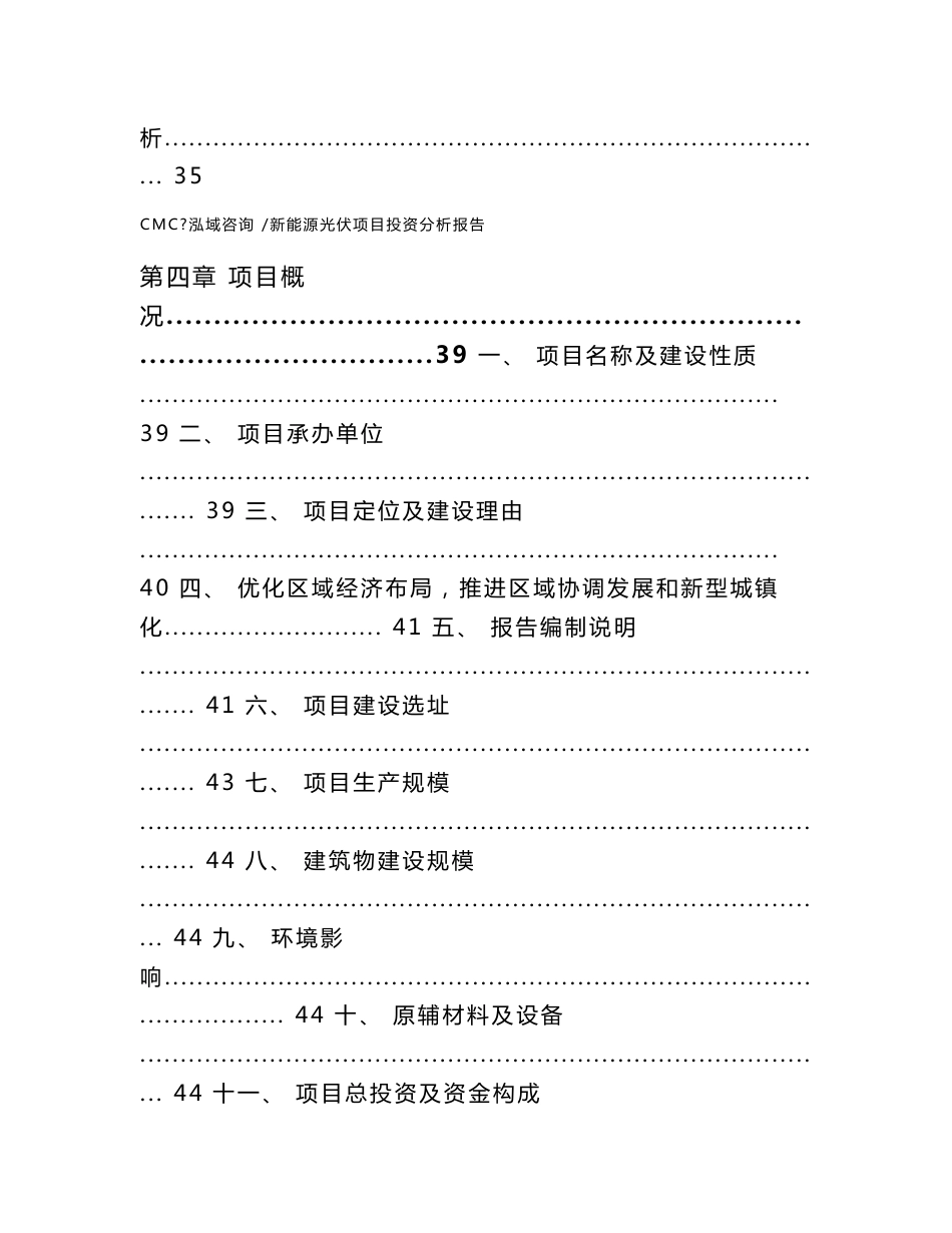 新能源光伏项目投资分析报告【范文模板】_第3页