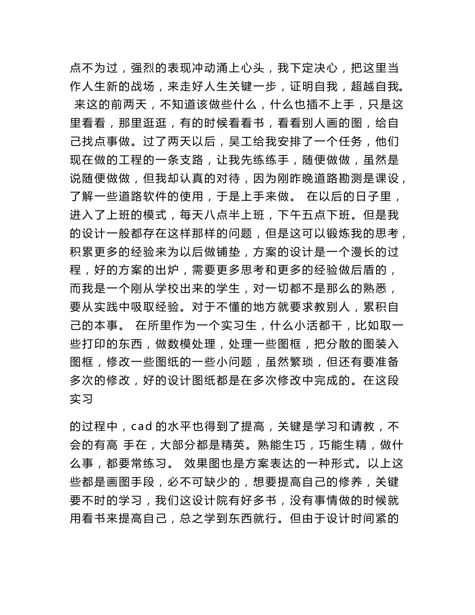 道路设计院实习报告_第3页