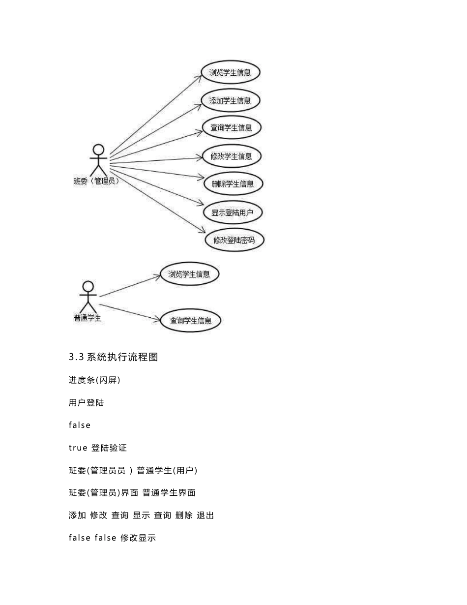 《面向对象程序设计与Java》课程设计 学生信息管理系统_第3页