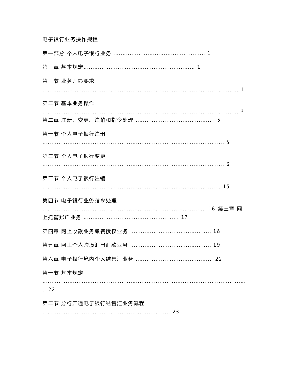 20110715电子银行业务操作规程_第1页