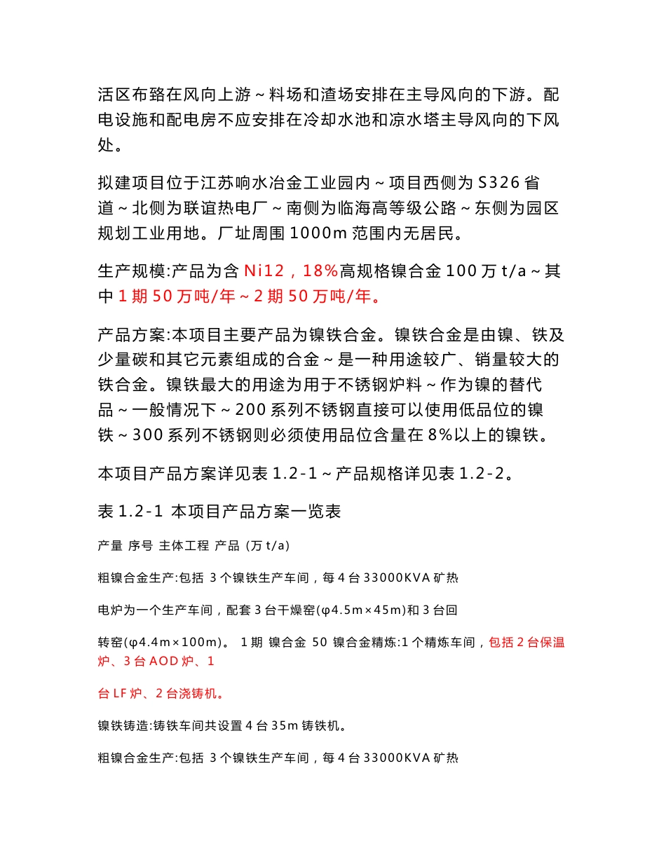 江苏德龙镍业有限公司二期年产100万吨镍合金项目环境影响评价报告书_第3页