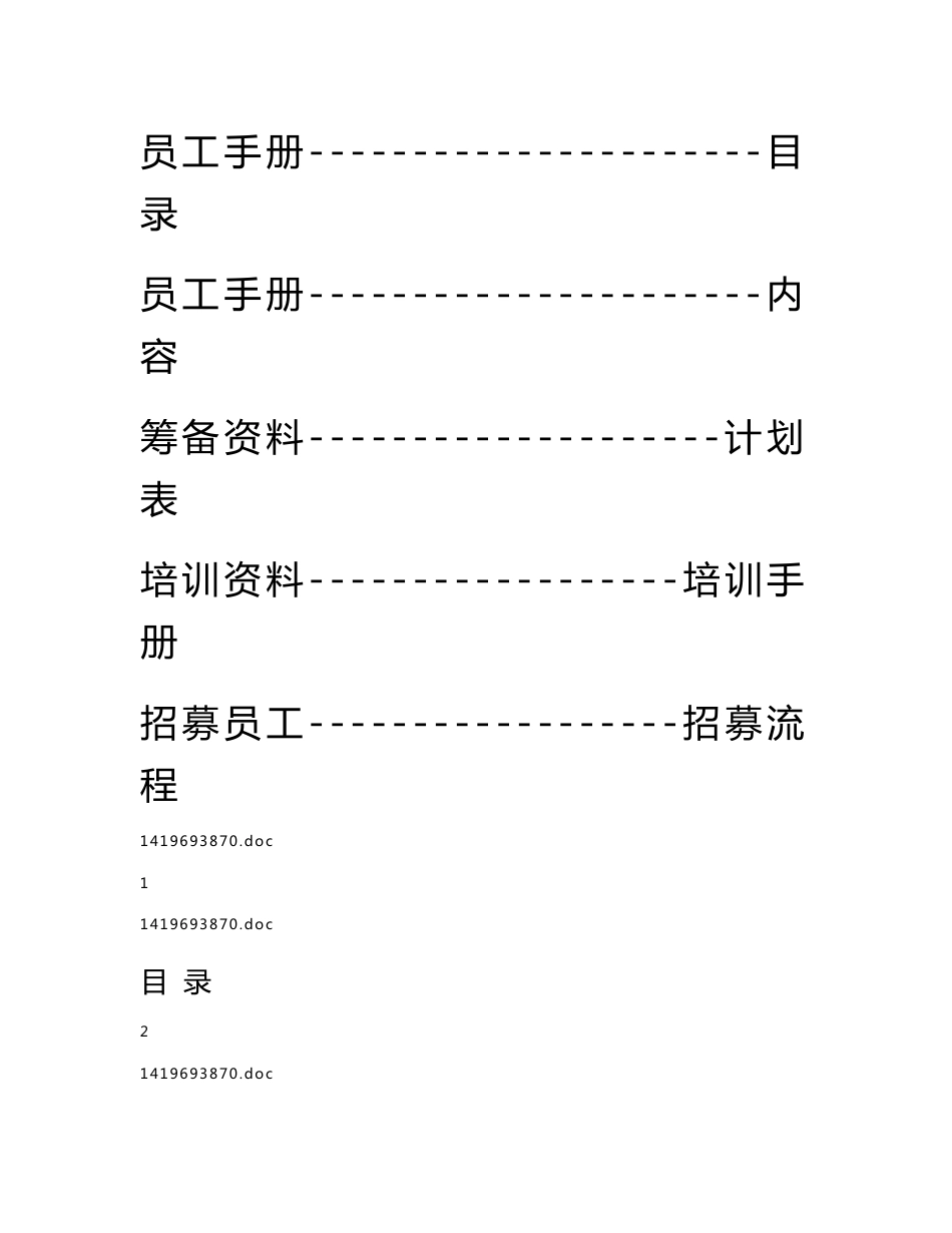 量贩式KTV【员工手册】、【筹备计划】、【培训资料】、【招募人员】齐全_第1页