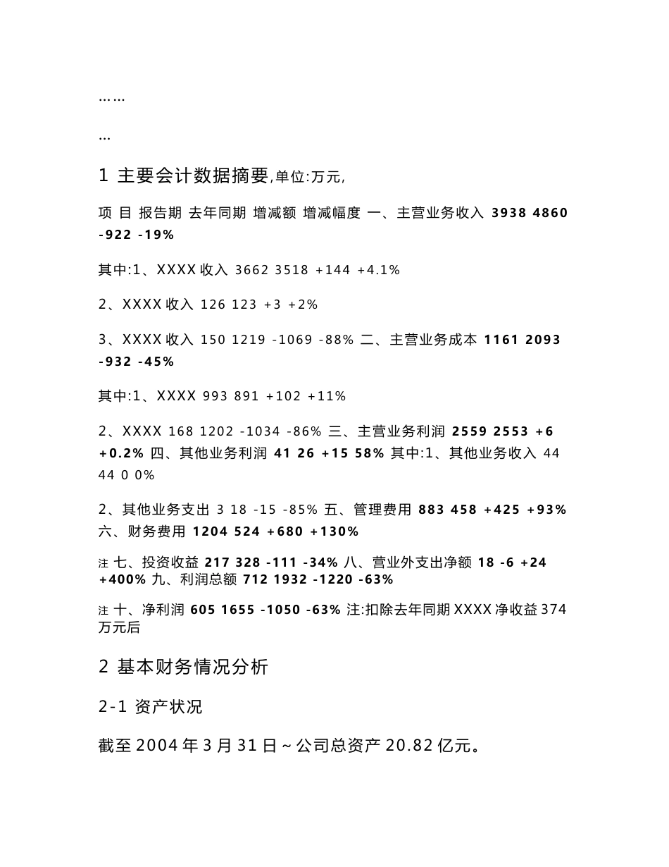 财务分析报告范本_第2页