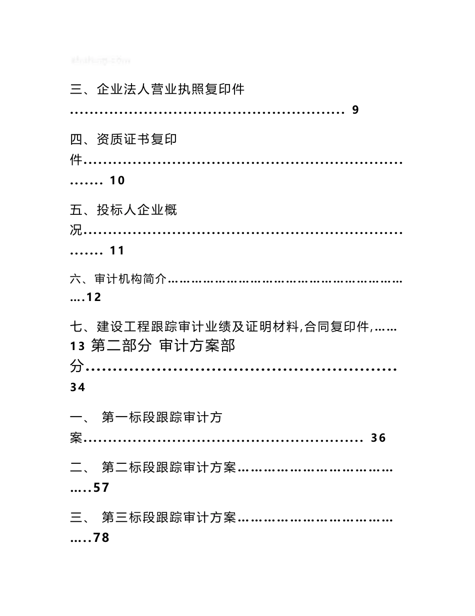 《2005年某建设项目工程造价全过程跟踪审计投标文件》_第2页