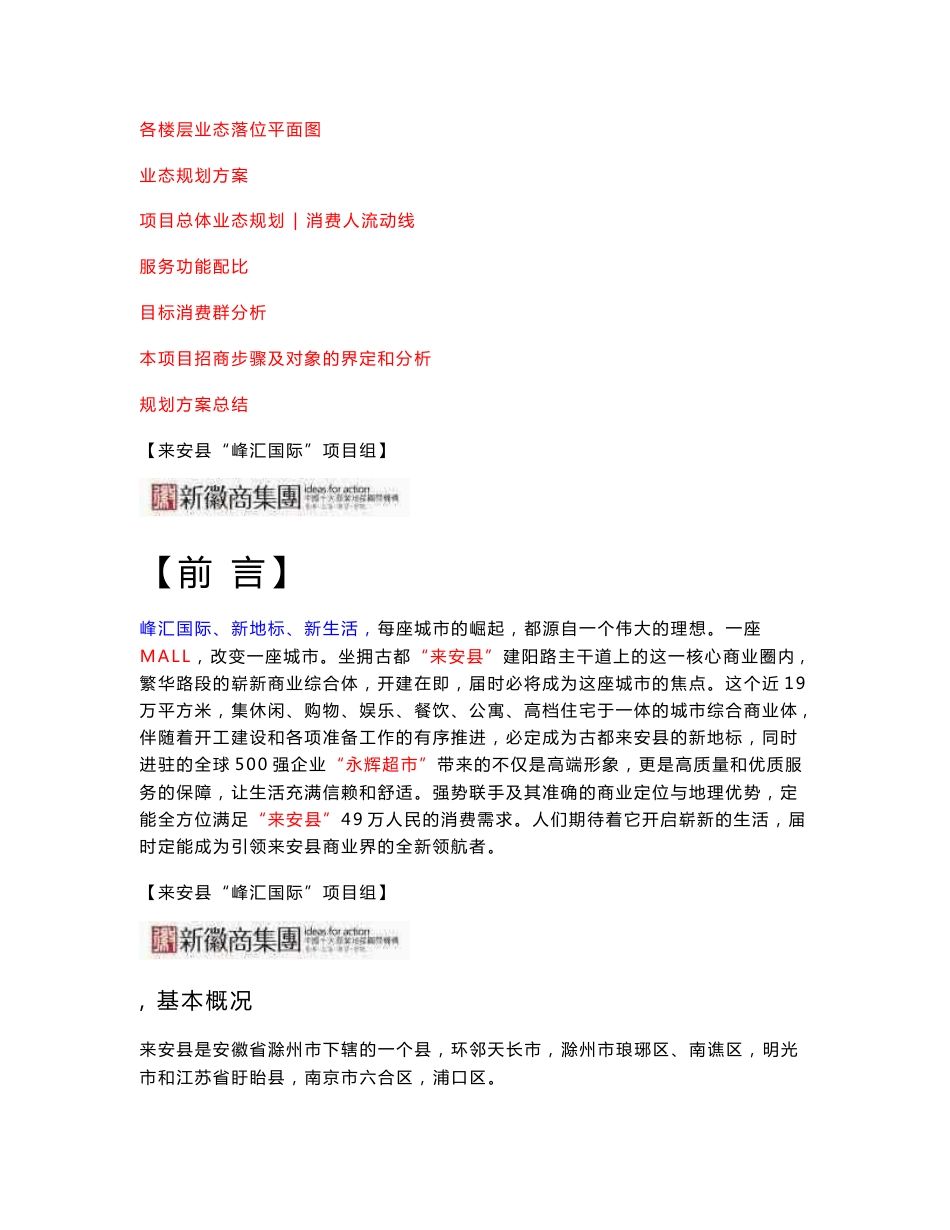 2012“峰汇国际”商业定位暨招商策划方案36P_第2页