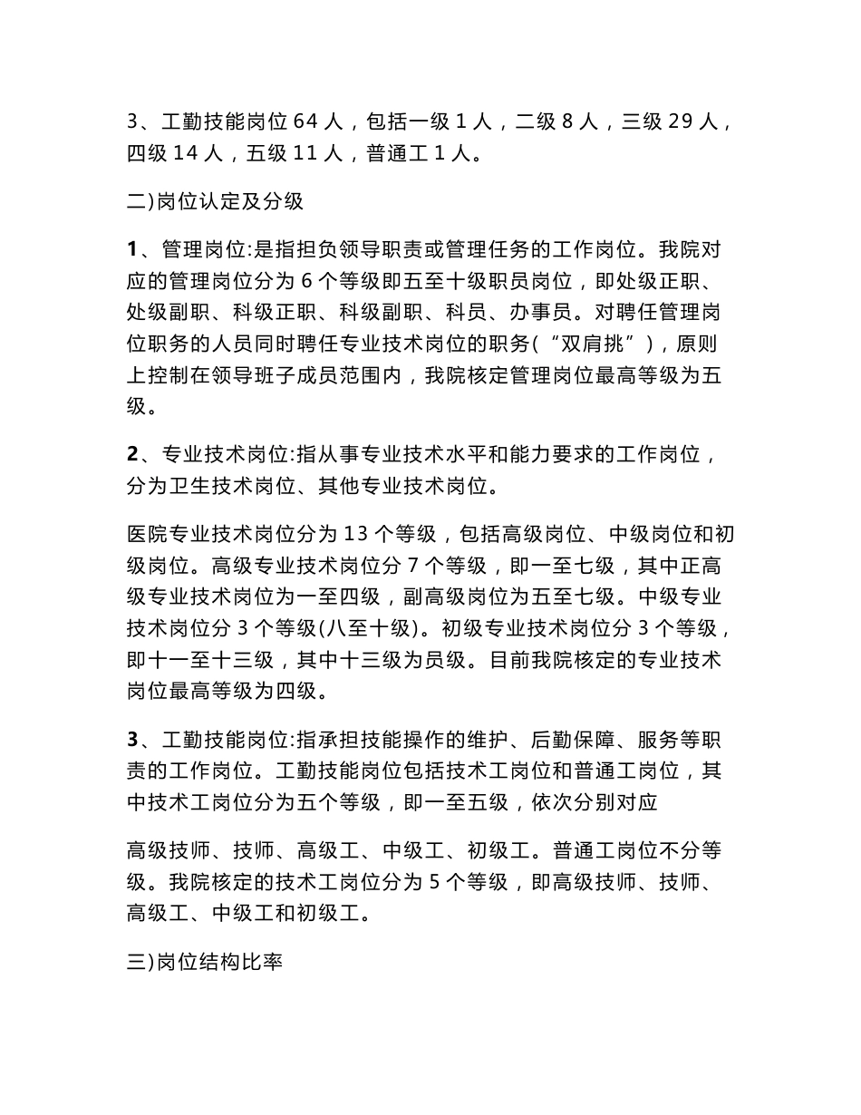 医院岗位设置实施方案_第3页