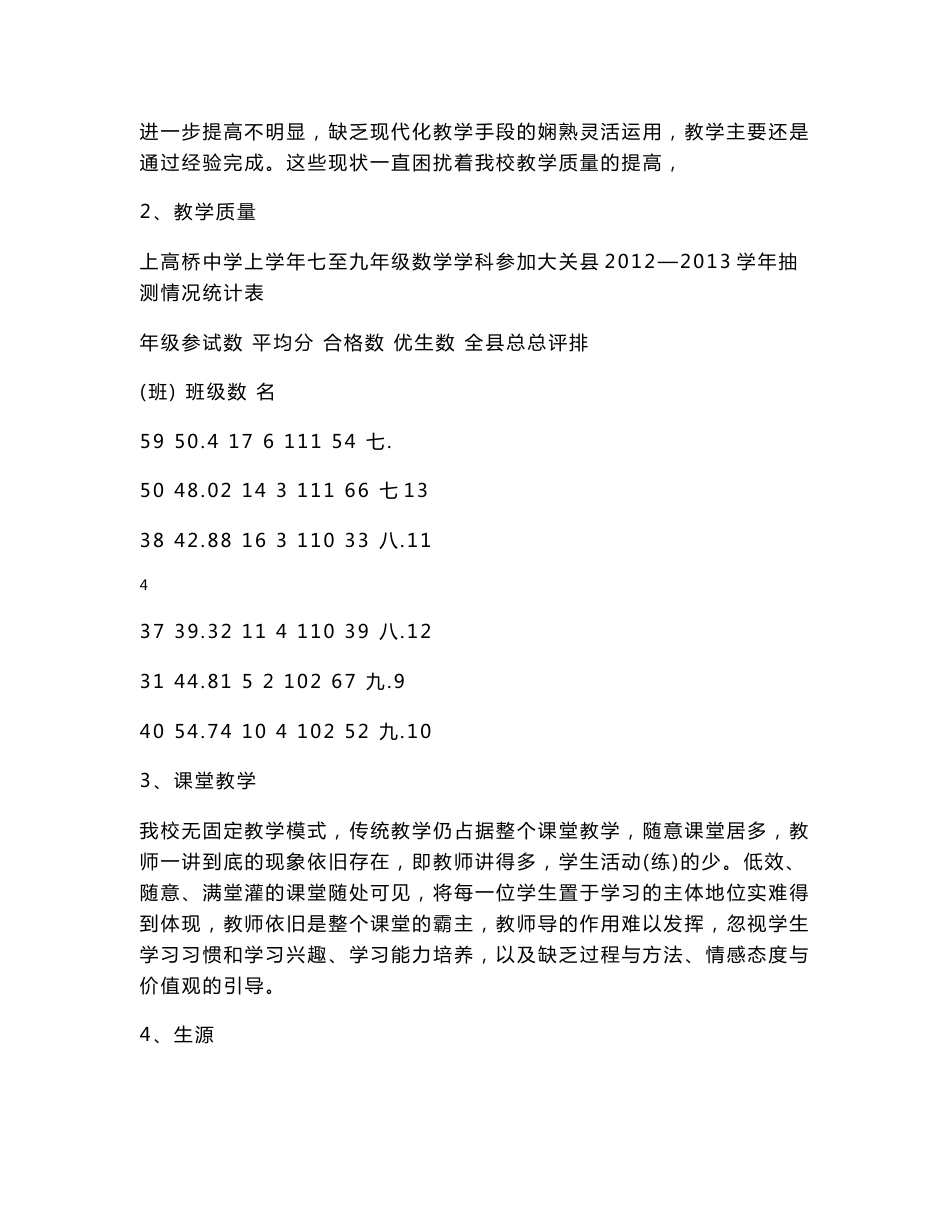 上高桥中学数学课程实施方案_第3页