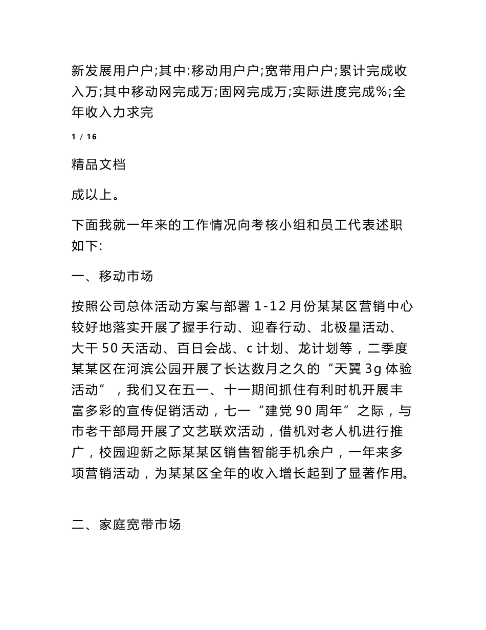 电信政企述职报告_第2页