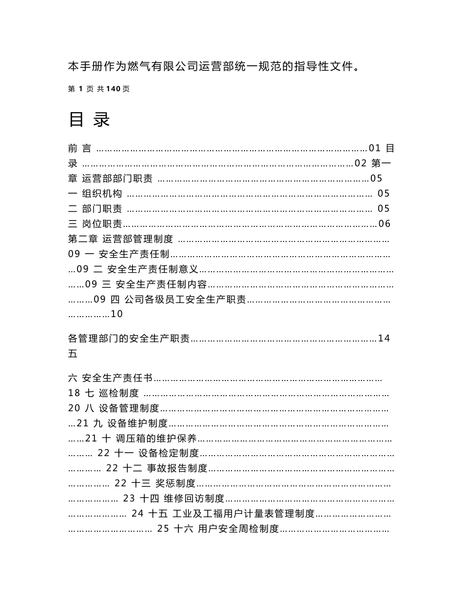 1燃气公司制度、操作规程汇编_第2页