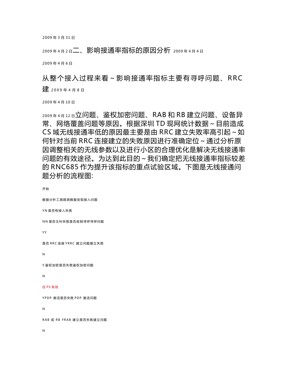 广东深圳TD网优专项无线接通率提升报告_第3页