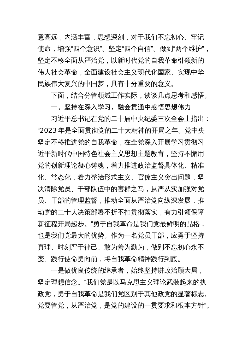 在中心组关于纪委三次全会精神专题学习会上的心得研讨发言_第2页