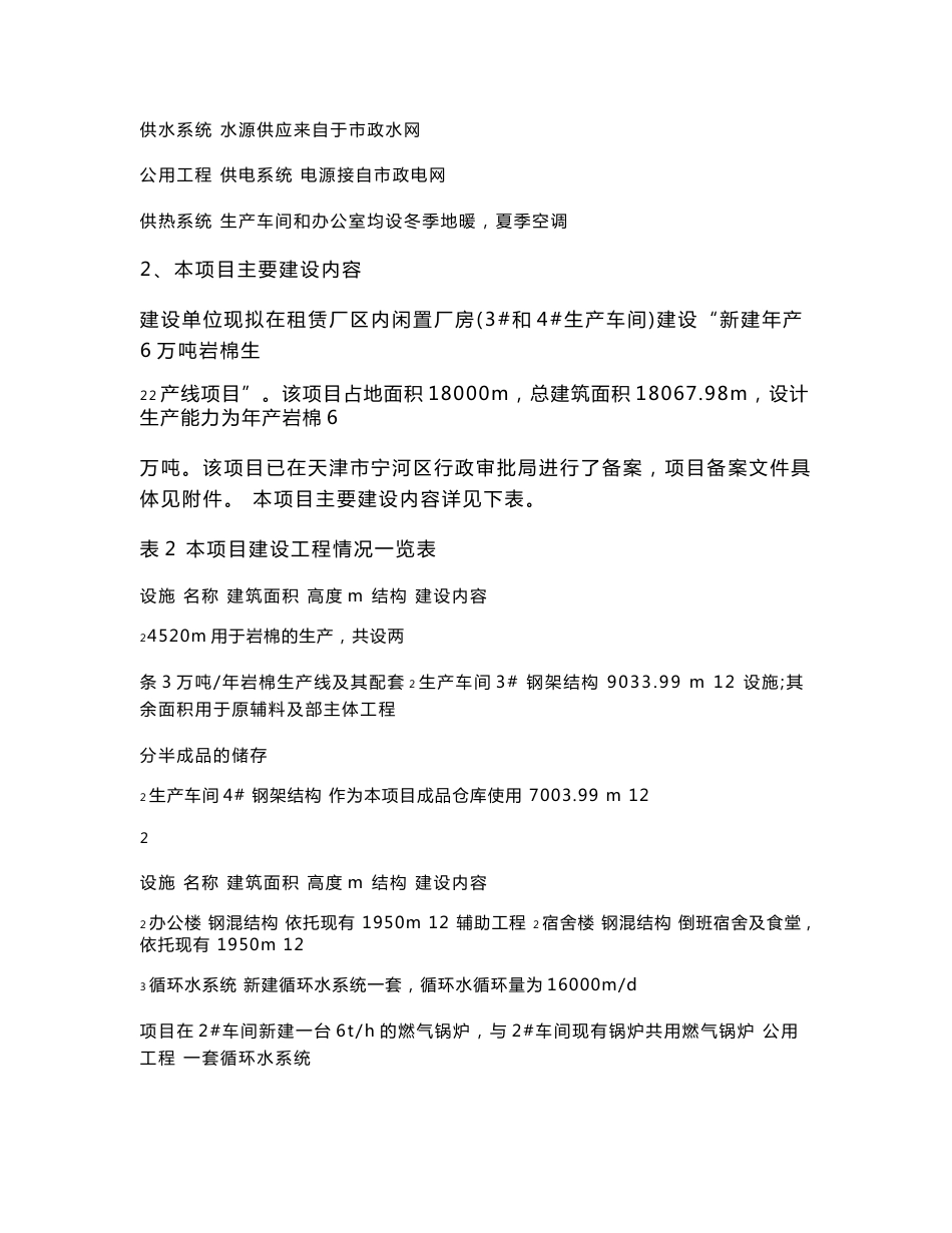 环境影响评价报告公示：年产万吨岩棉生产线环评报告_第3页