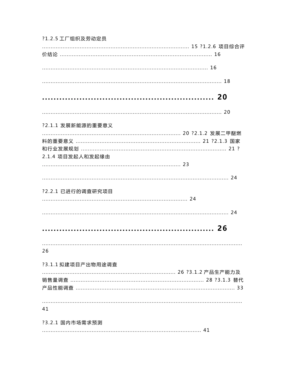 年产20万吨二甲醚项目可行性研究报告_第2页