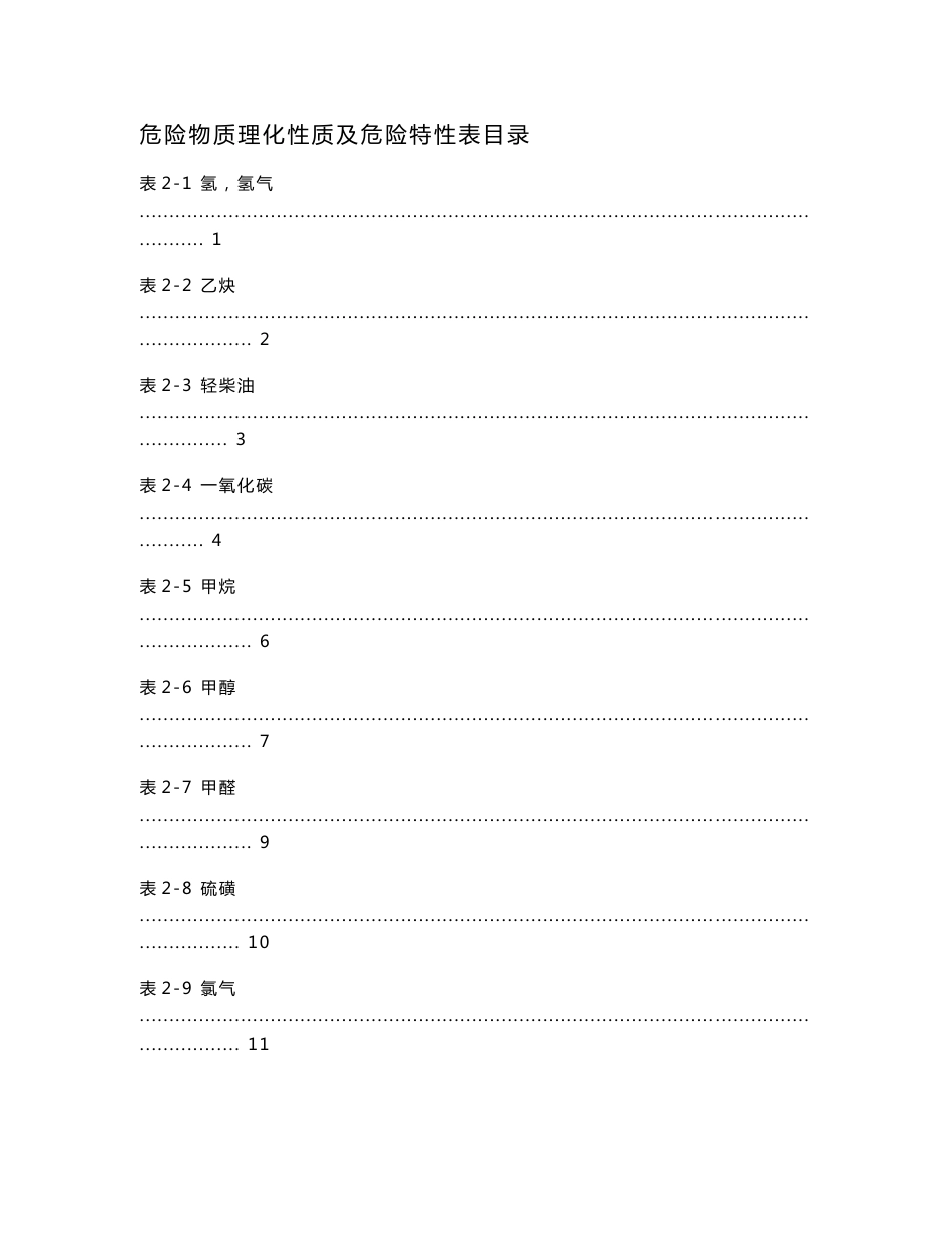 (新编)危险化学品理化性质(MSDS)_第1页