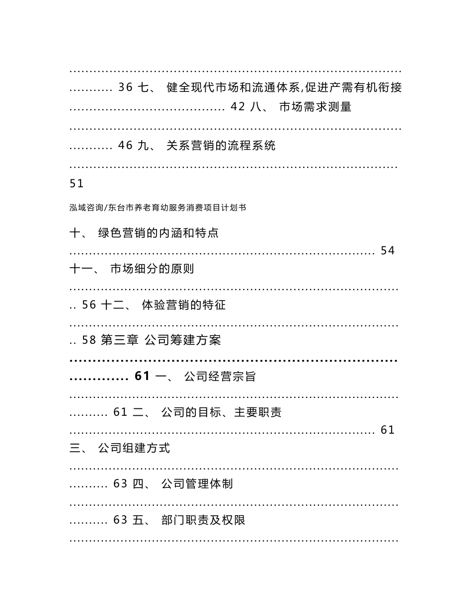 东台市养老育幼服务消费项目计划书（参考范文）_第2页