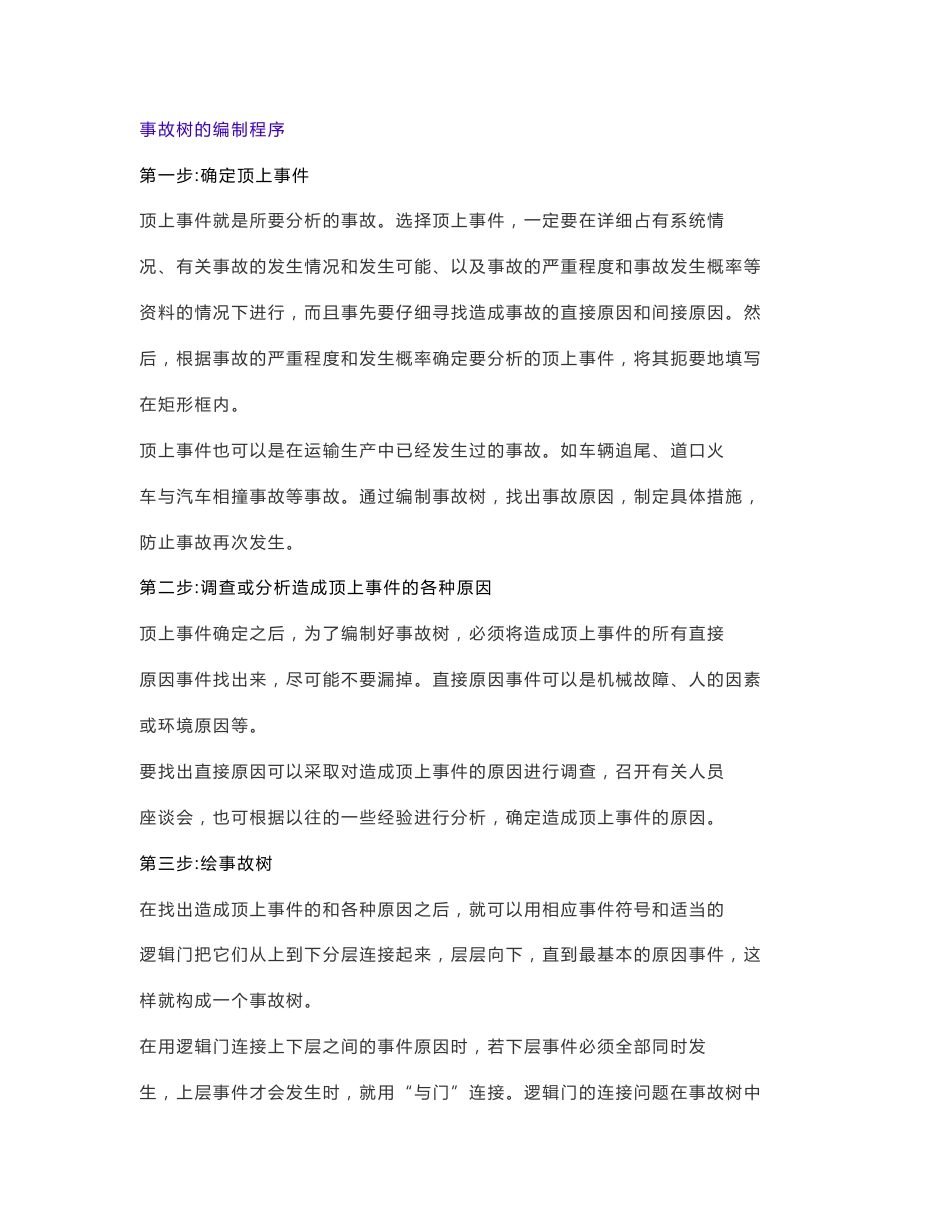 事故树分析案例_第1页
