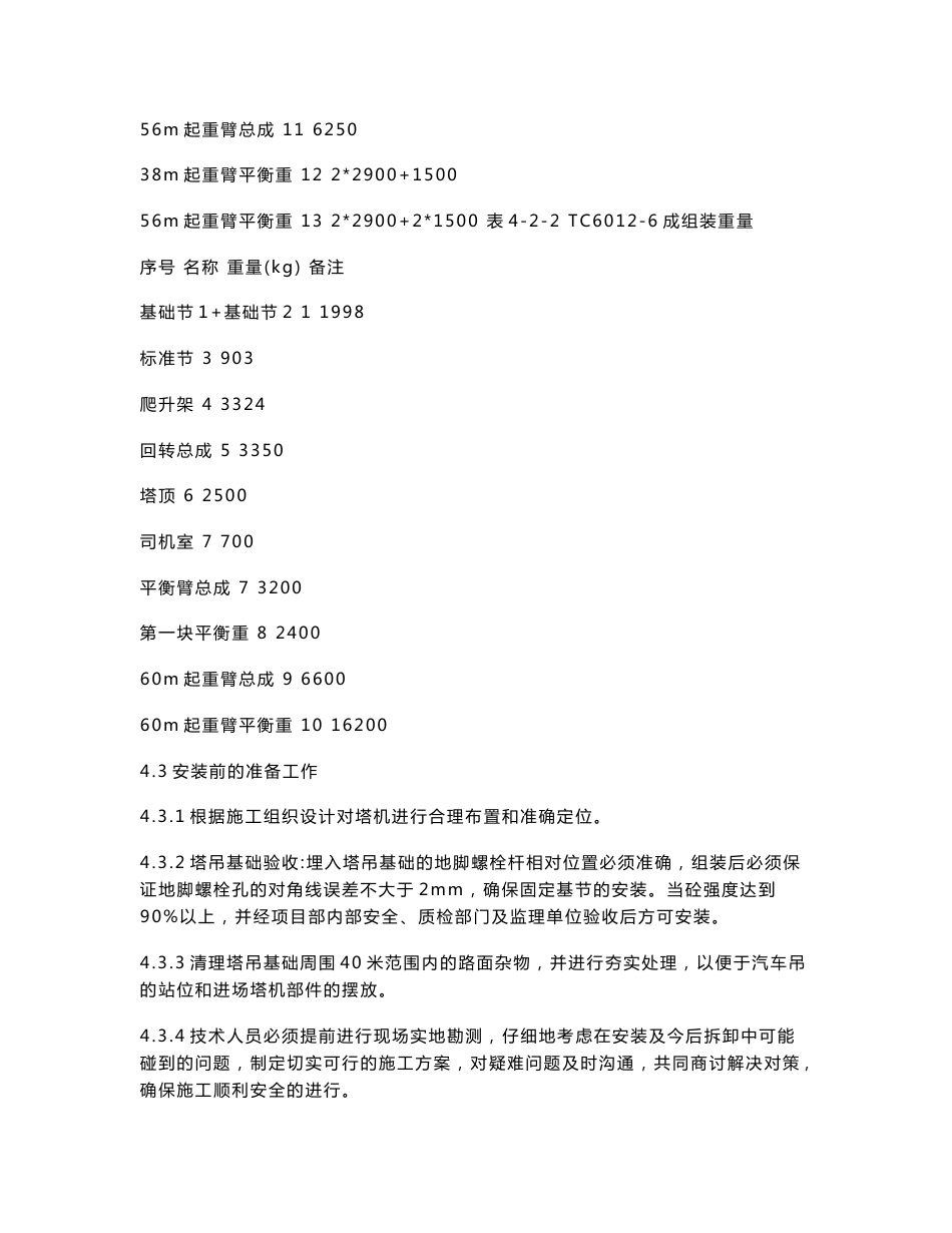 塔吊安装技术交底_第3页
