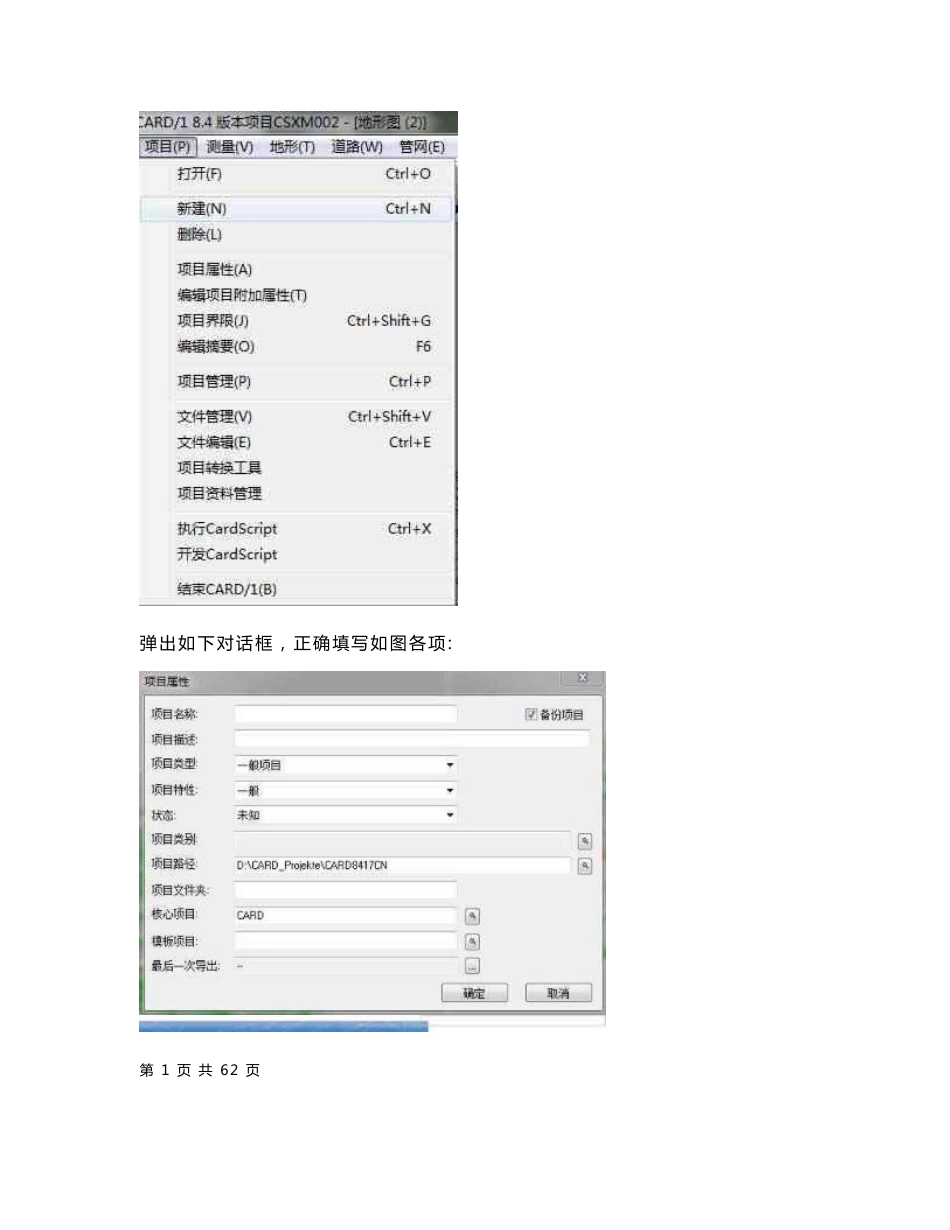 CARD1软件一般道路设计流程及操作使用手册8.417版_第3页