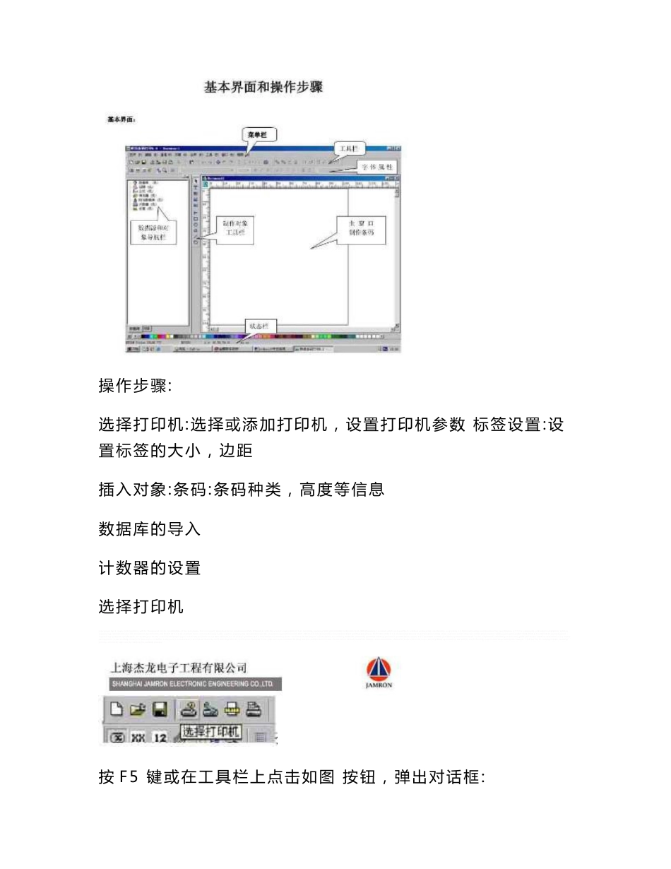 CODESOFT 中文使用手册及说明书_第2页