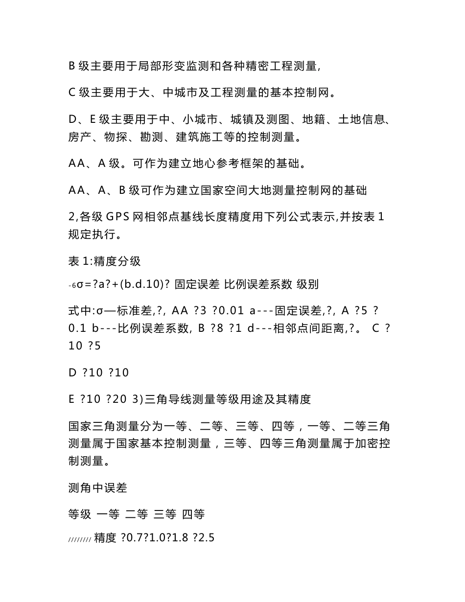 全站仪 GPS接收机 使用方法及其测绘学原理概述_第2页