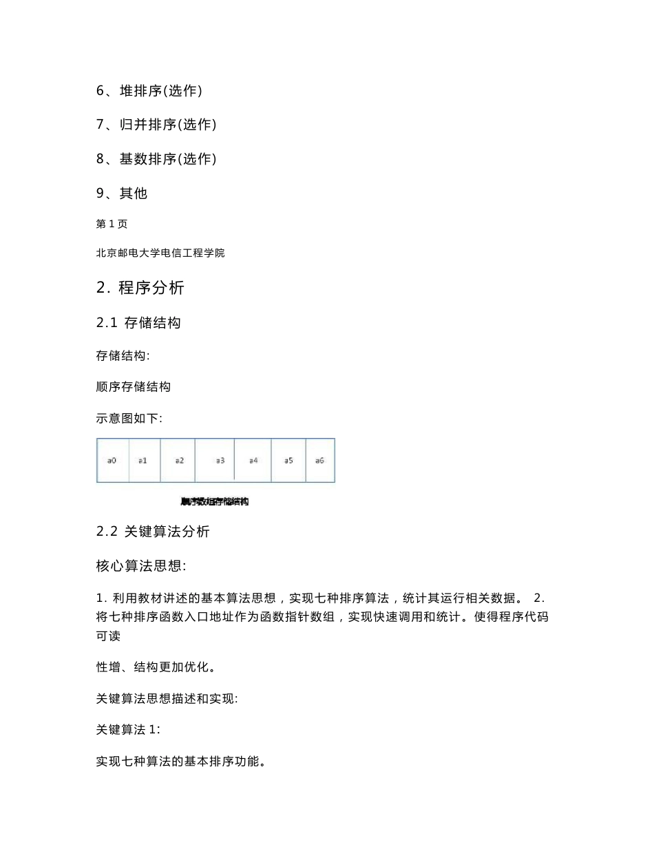 数据结构实验报告——排序_第2页