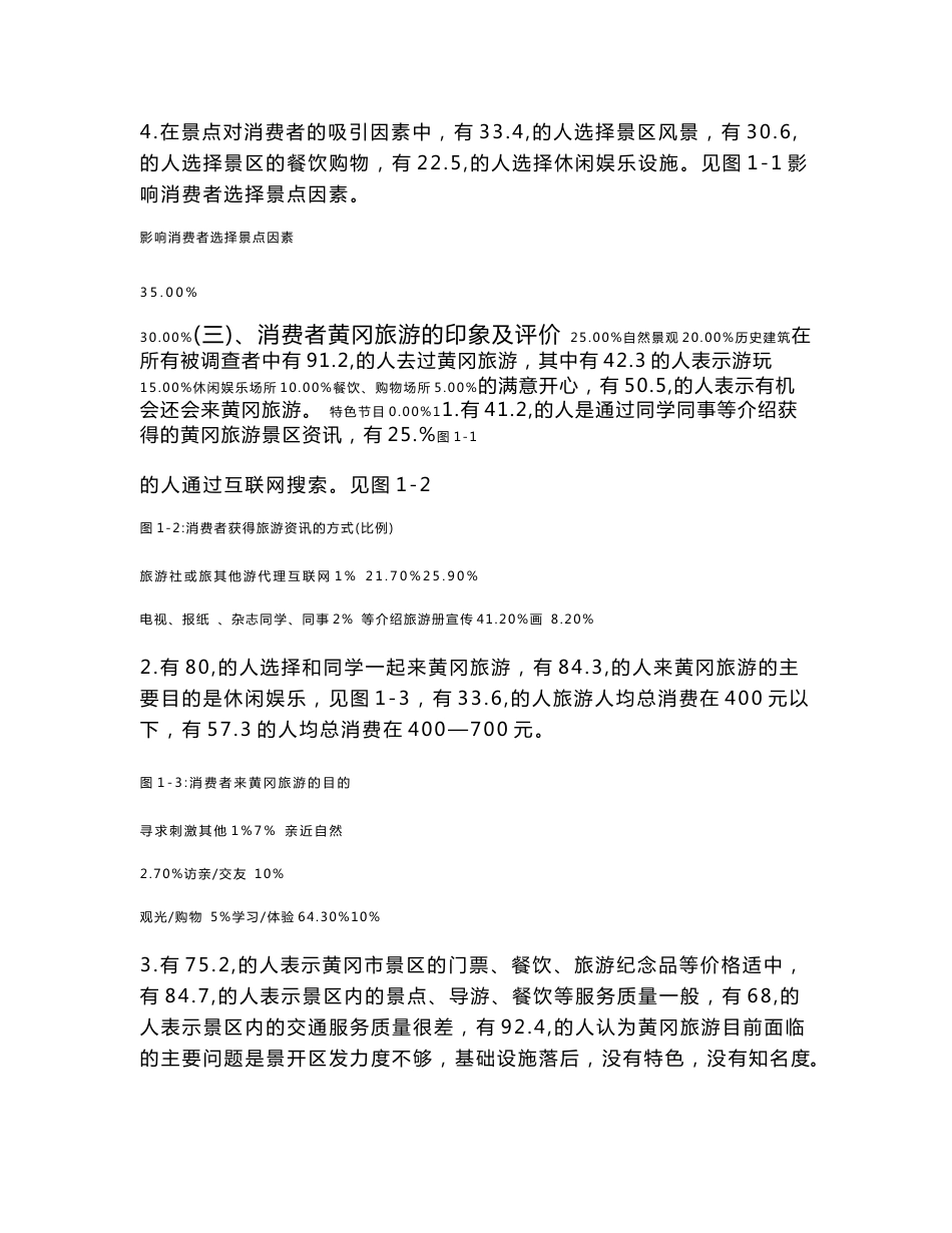 黄冈市旅游市场调查报告_第3页