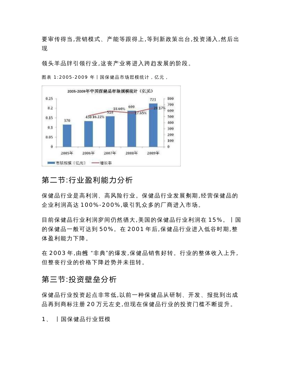 保健品市场、各行业细分数据、调研报告及营销策略_第3页