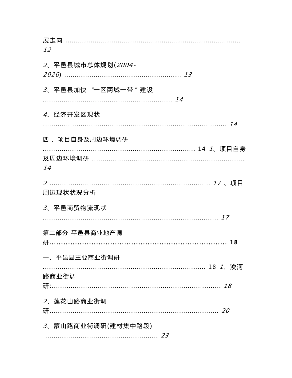 山东平邑商贸城项目市场调研及定位报告（158页）_第2页