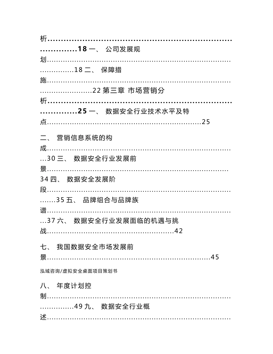 虚拟安全桌面项目策划书_模板_第2页