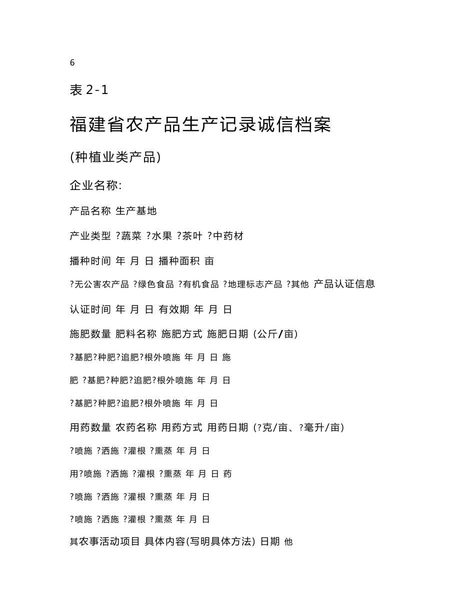 福建省农产品质量安全追溯监管信息平台生产主体注册基础信_第2页