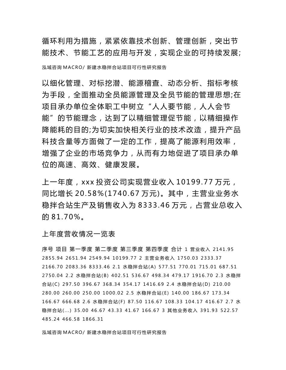 新建水稳拌合站项目可行性研究报告范本立项申请分析_第2页