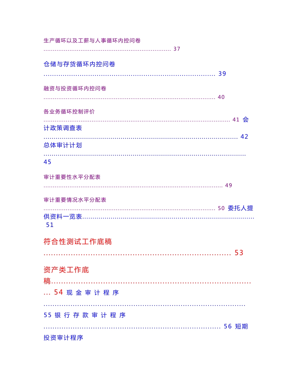 会计报表审计程序表_第3页