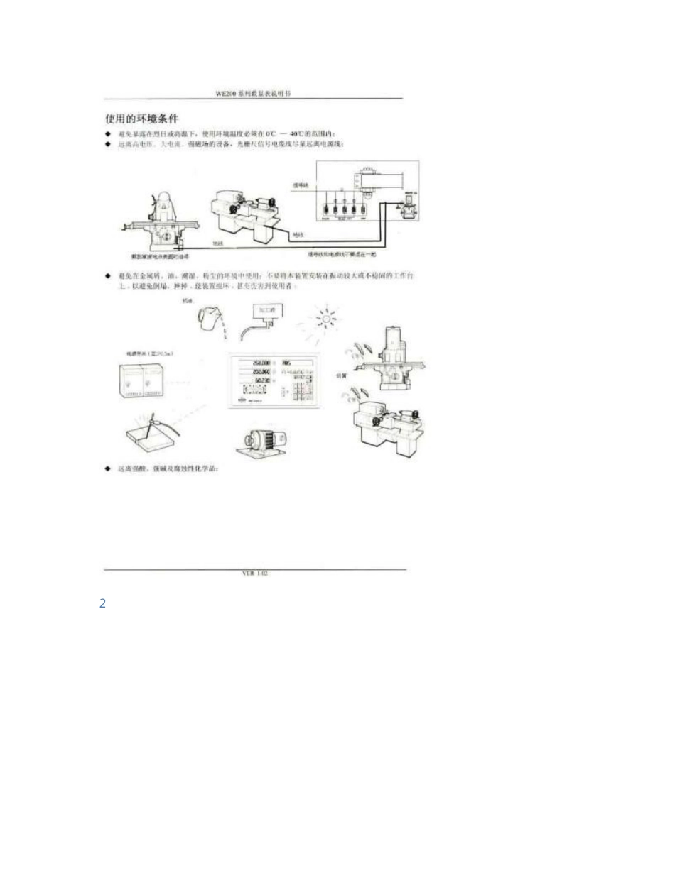 炮塔铣床数显表使用说明书_第2页