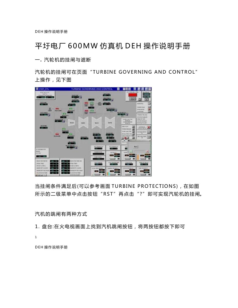 平圩_DEH操作说明手册_第1页