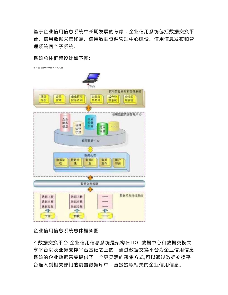 企业信用信息系统的设计及实现_第2页