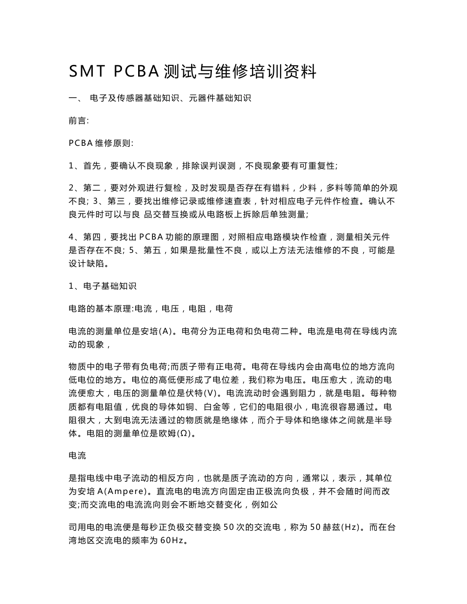 SMT维修培训资料_第1页