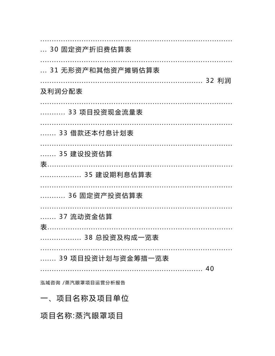 蒸汽眼罩项目运营分析报告（模板范文）_第3页