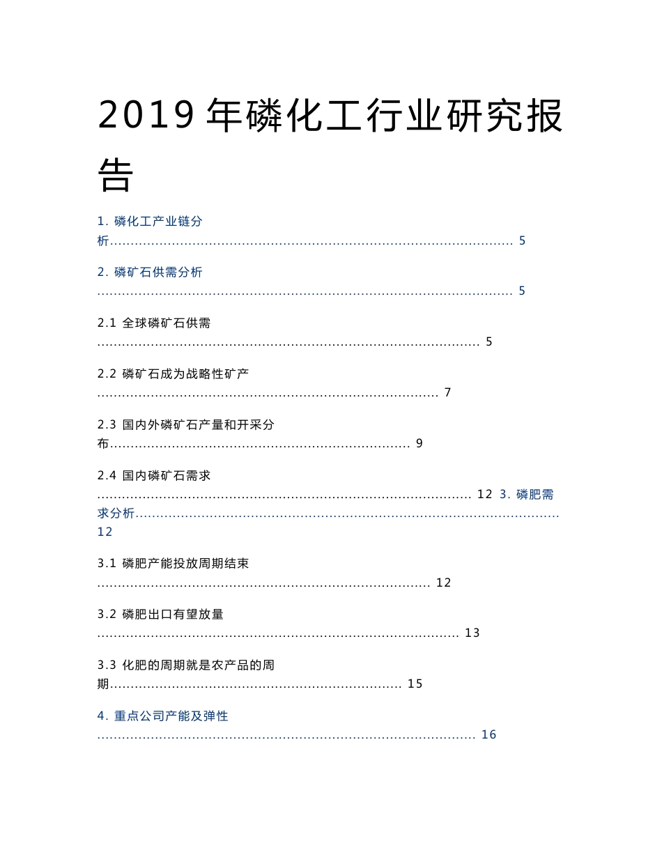 2019年磷化工行业研究报告_第1页