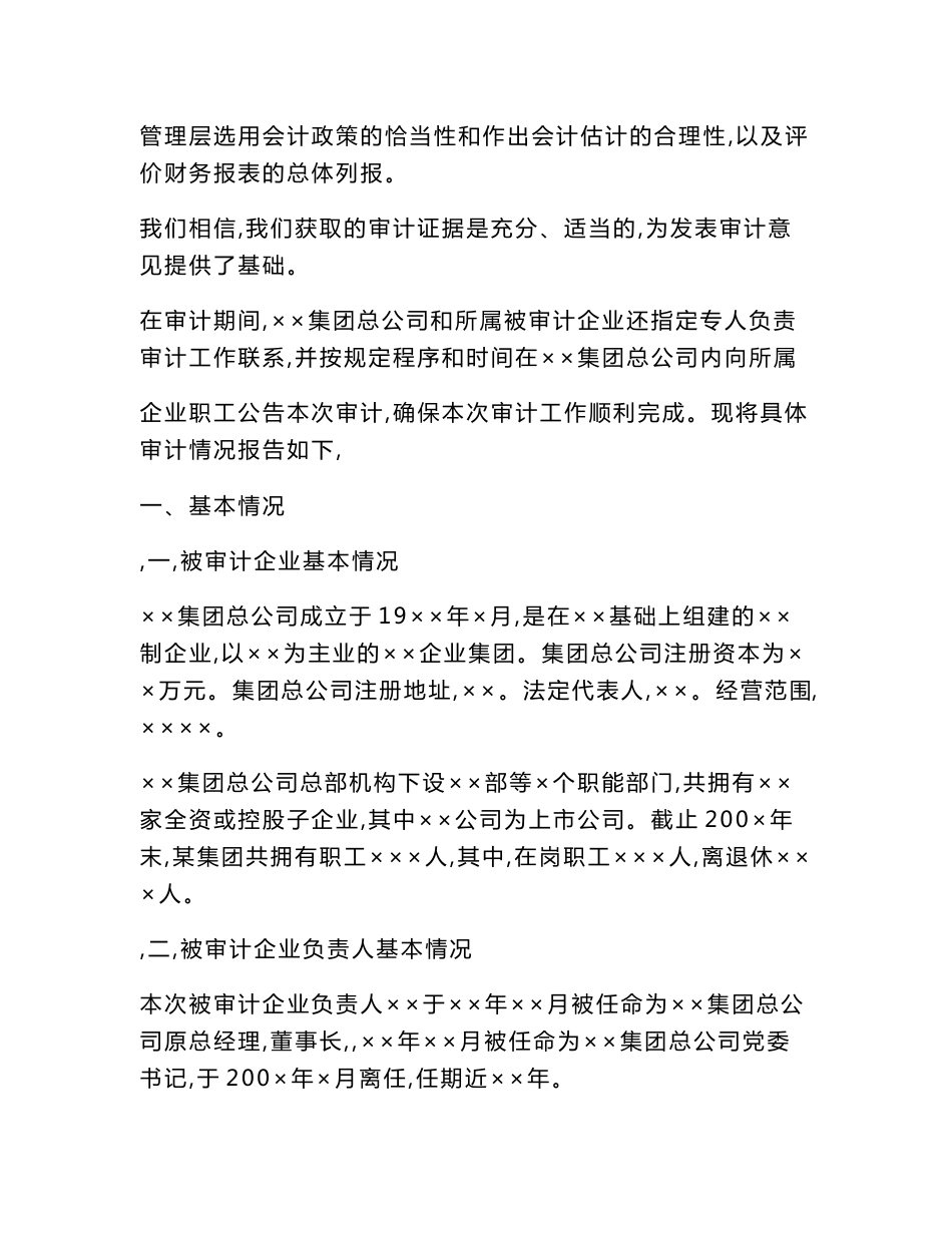 会计信息质量审计报告模板_第2页